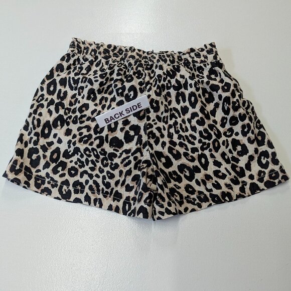 Sanctuary On Repeat Leopard Print Drawstring Linen Blend Shorts *Size Small - Picture 2 of 11